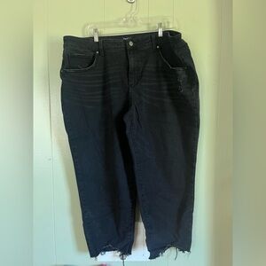 Black Denim Jeans Mid Rise